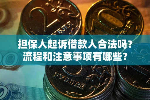 北京担保人起诉借款人合法吗？流程和注意事项有哪些？