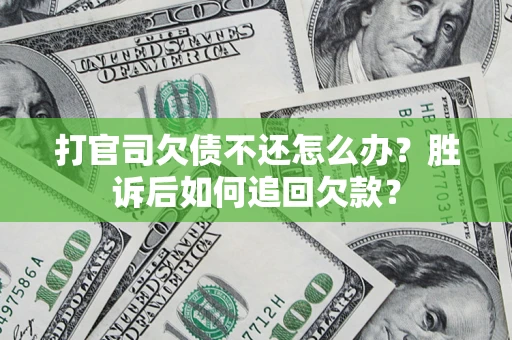 北京打官司欠债不还怎么办？胜诉后如何追回欠款？