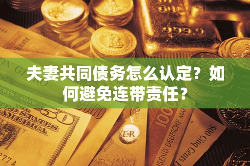 北京夫妻共同债务怎么认定？如何避免连带责任？