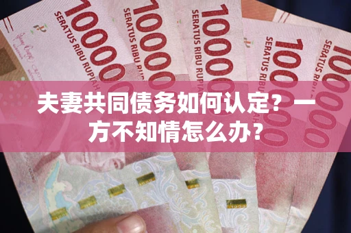 北京夫妻共同债务如何认定？一方不知情怎么办？