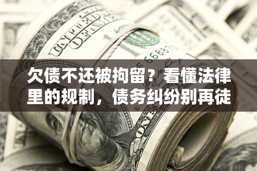 北京欠债不还被拘留？看懂法律里的规制，债务纠纷别再徒劳奔波