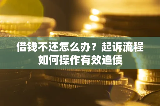 北京借钱不还怎么办？起诉流程如何操作有效追债