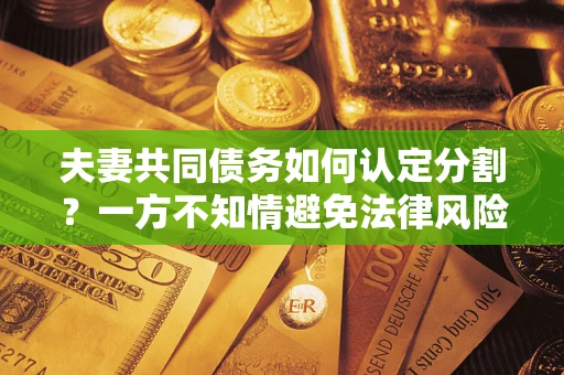 北京夫妻共同债务如何认定分割？一方不知情避免法律风险必看！